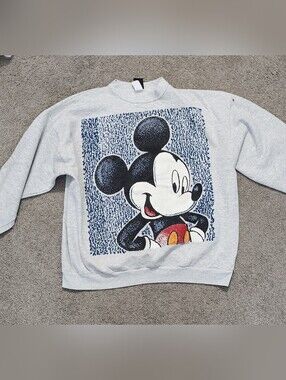 Gray Mickey Mouse Graphic Sweatshirt